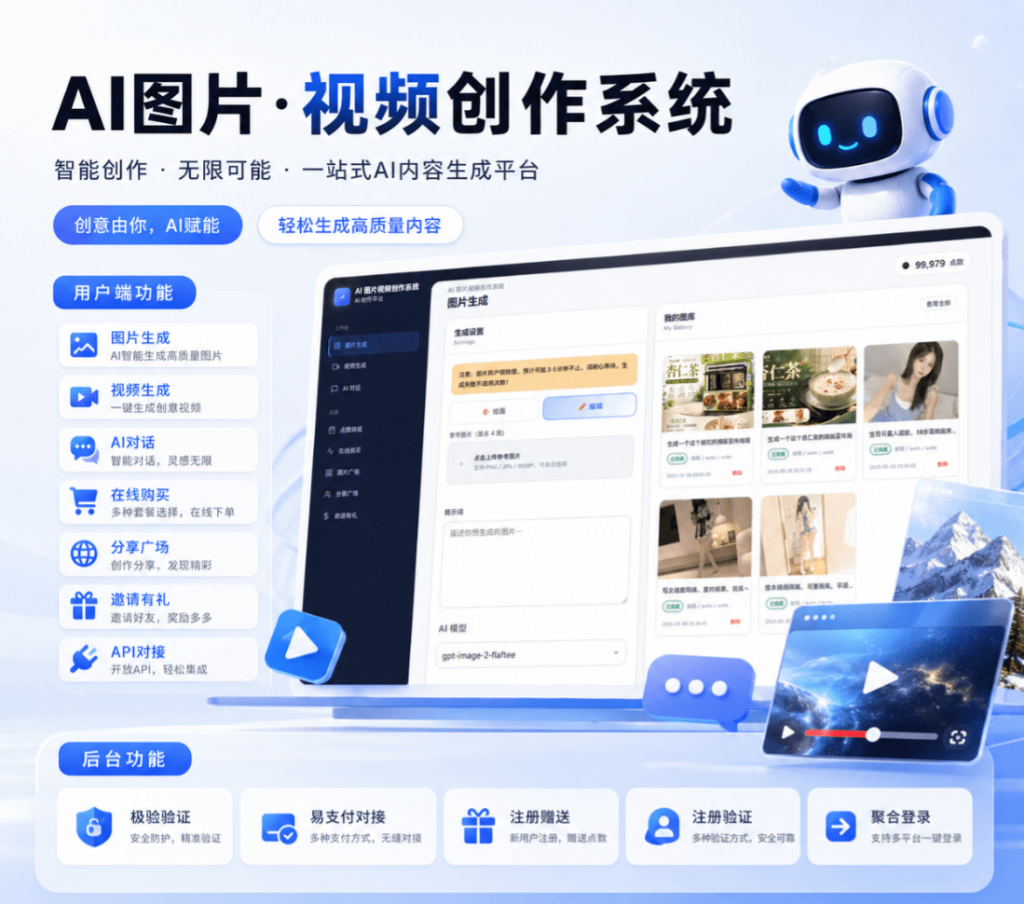 一站式AI图片视频创作系统【亲测可用】-木叔脚本